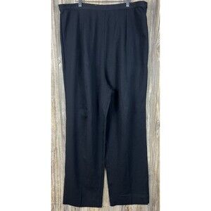 Eddie Bauer Women's 20 Knit Trouser Pants Side Zip Hi Rise Rayon Blend Stretch